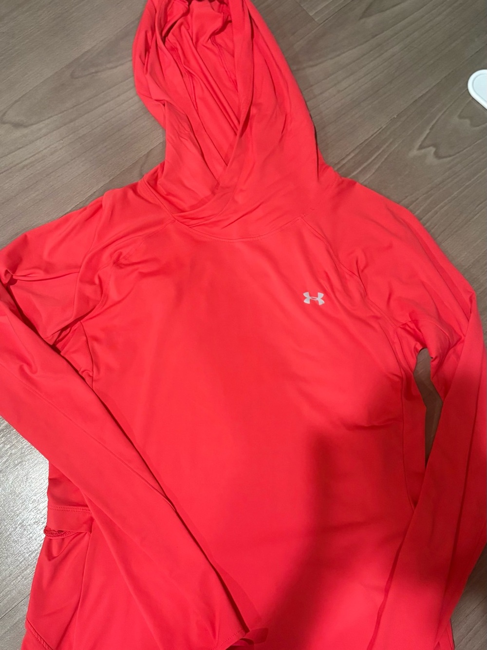 Red Under Armour hoodie
